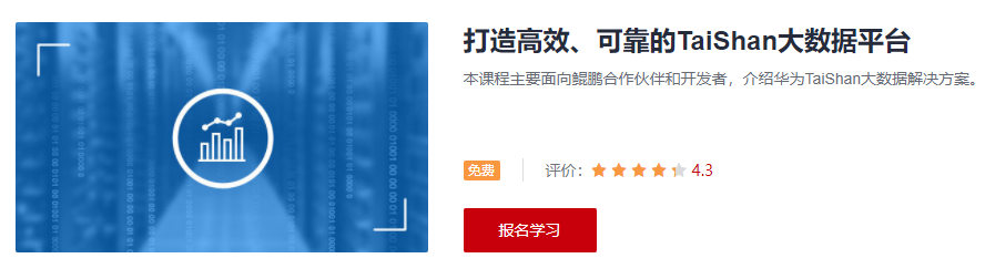 打造高效、可靠的TaiShan大数据平台