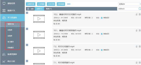 课程资源库管理