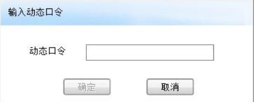 输入动态口令
