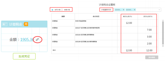 计提税金