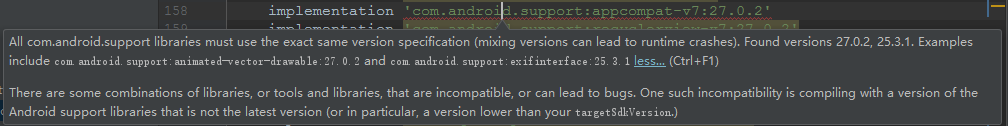All Com Android Support Libraries Must Use The Exact Same Version Secification Mixing Versions 解决方案 华为云
