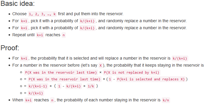 蓄水池抽样算法reservoir Sampling 华为云