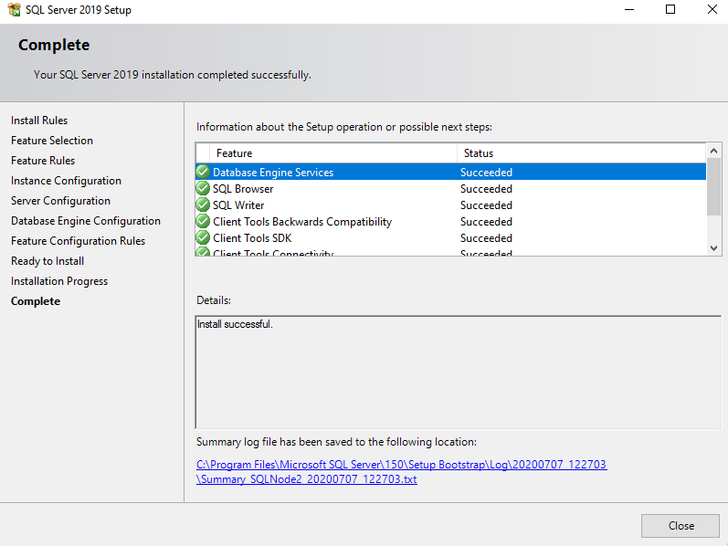 在Windows Server 2016和SQL Server Always On可用性组上安装SQL Server 201924